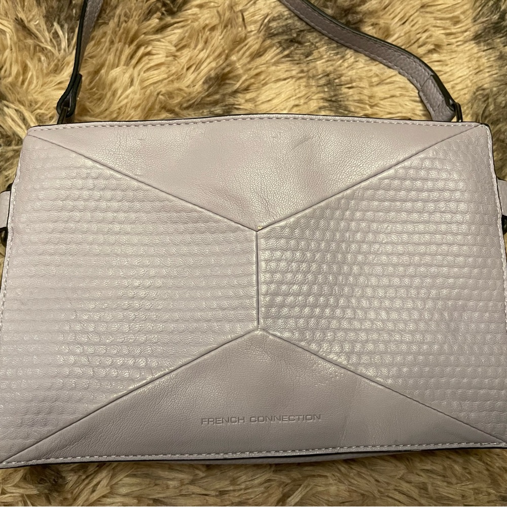 French connection light purple shoulder bag.